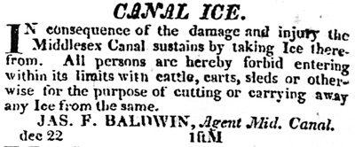 Canal Ice - Baldwin