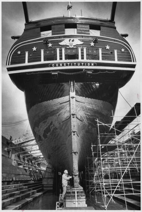 USS Constitution in Baldwin Dry Dock 1