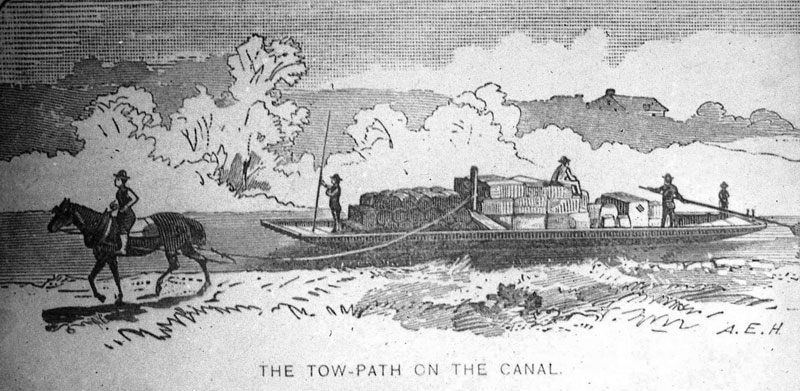 The Tow-Path on the Canal