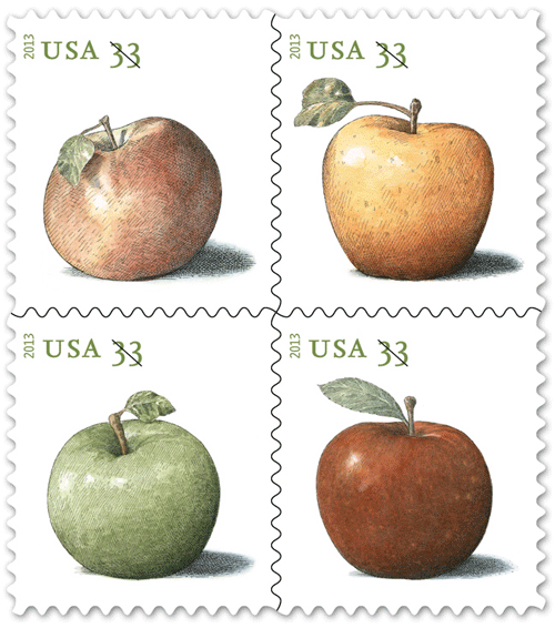 Apple stamps