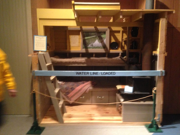 Figure 5. Full-sized Model of Canal Boat Living Quarters