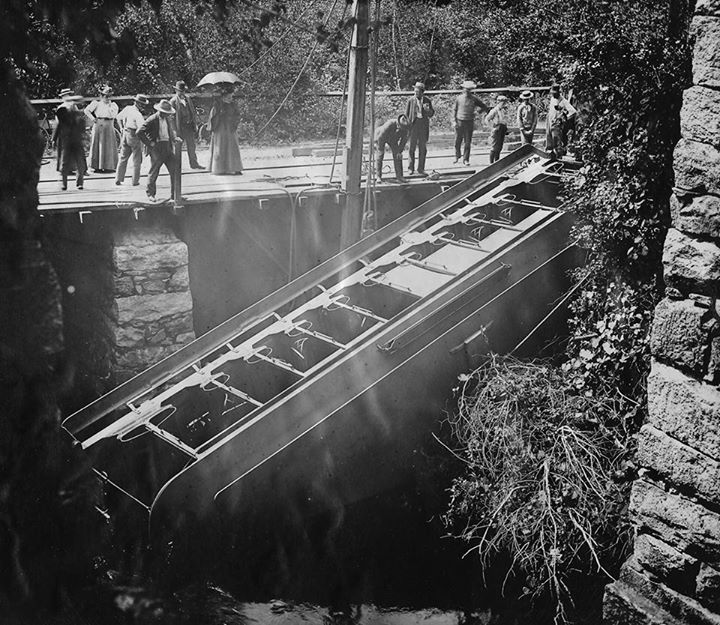 Trolley Accident, by the Shawsheen Aqueduct