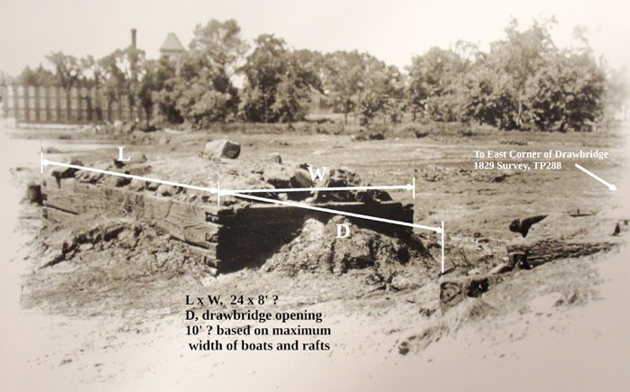 anchor point for floating towpath