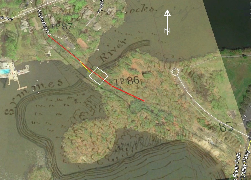 1829 Baldwin Overlay on 2016 Google Earth