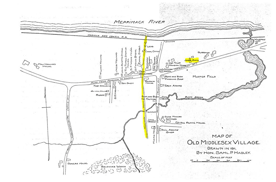 Map of Middlesex Village