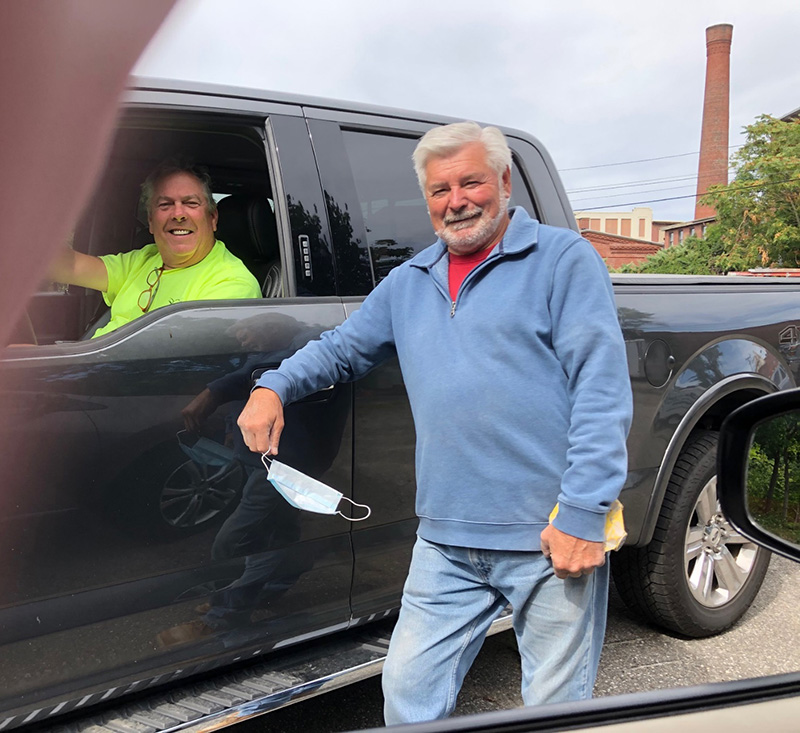 Structural Steel Provider: Rick Shaw and Mason: Ed Dolliver (right) 