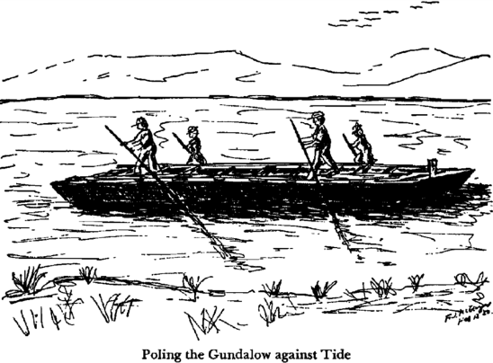 Poling the Gundalow