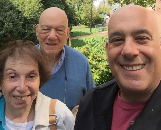 Howard and Lenore Winkler on the left with their son James Winkler