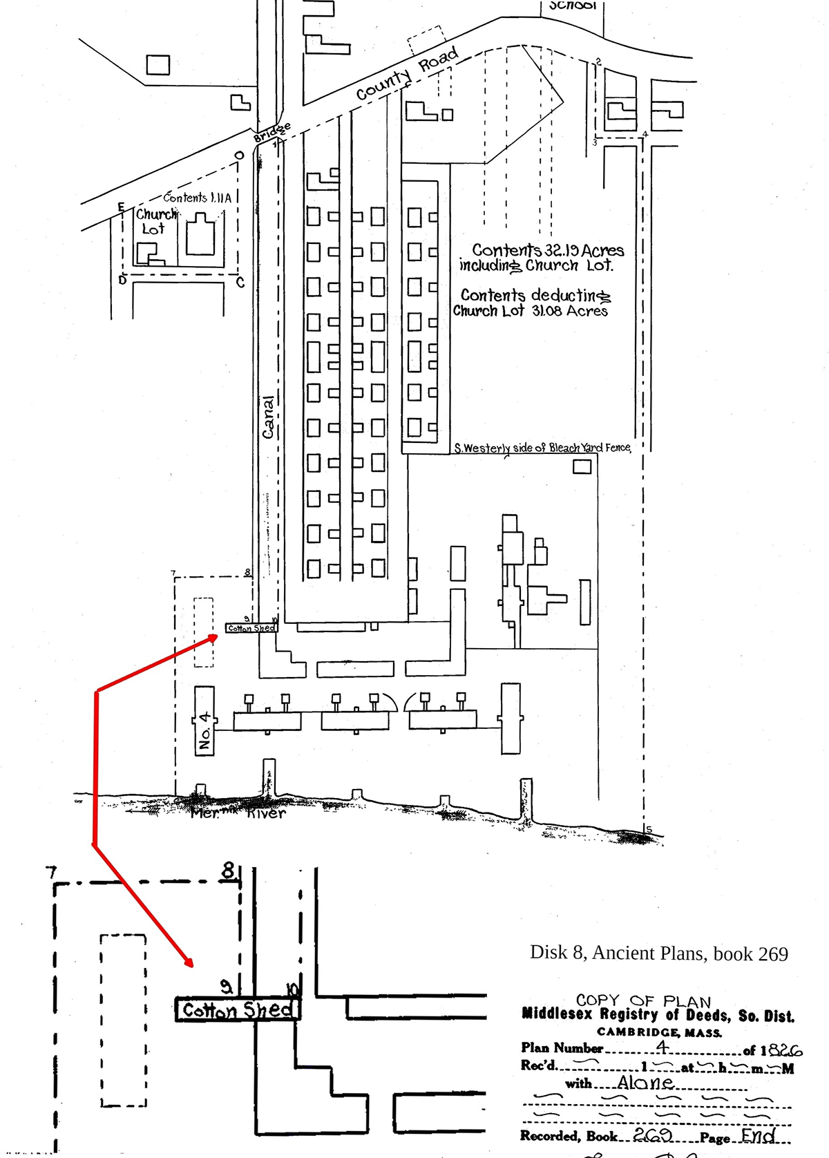 Date of completion of Western Canal, 1832. Page 37 of Miles, Henry A. (Henry Adolphus), 1809-1895. Lowell, As it Was, And As it Is. Lowell: Powers and Bagley and N.L. Dayton, 1845.